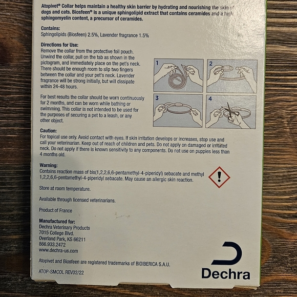 Atopivet skin care collar dog/ cat - Picture 2 of 4